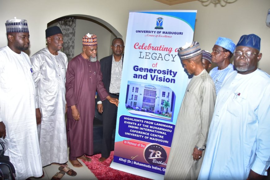 THE UNIVERSITY CELEBRATES ALHAJI (DR) MUHAMMADU  INDIMI OFR, AT 78TH Birthday