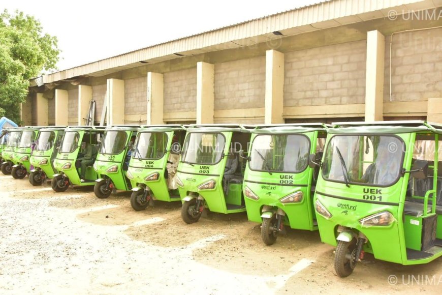 UNIMAID BOOSTS CAMPUS MOBILITY WITH 15 ELECTRIC TRICYCLES