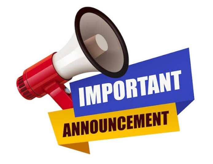 ANNOUNCEMENT