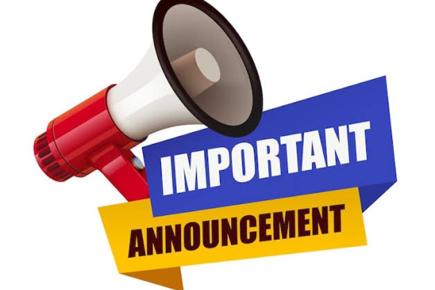 ANNOUNCEMENT